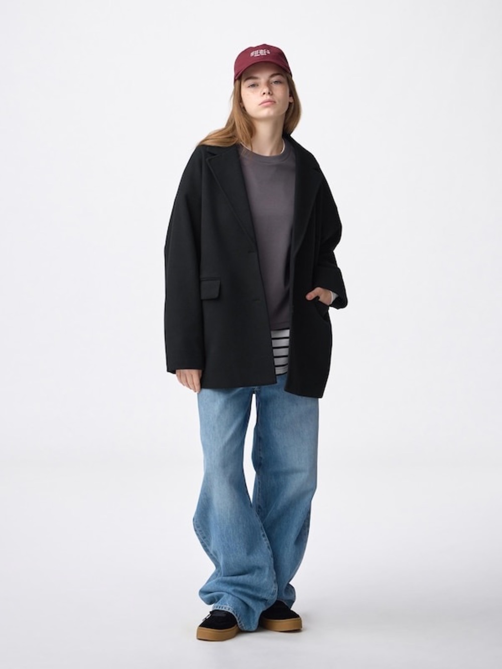NEW GU COZY MELTON Half Coat | Uniqlo Sister Brand